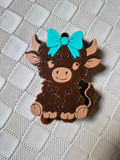 Highland Cow Can Opener Keychain | Western theme