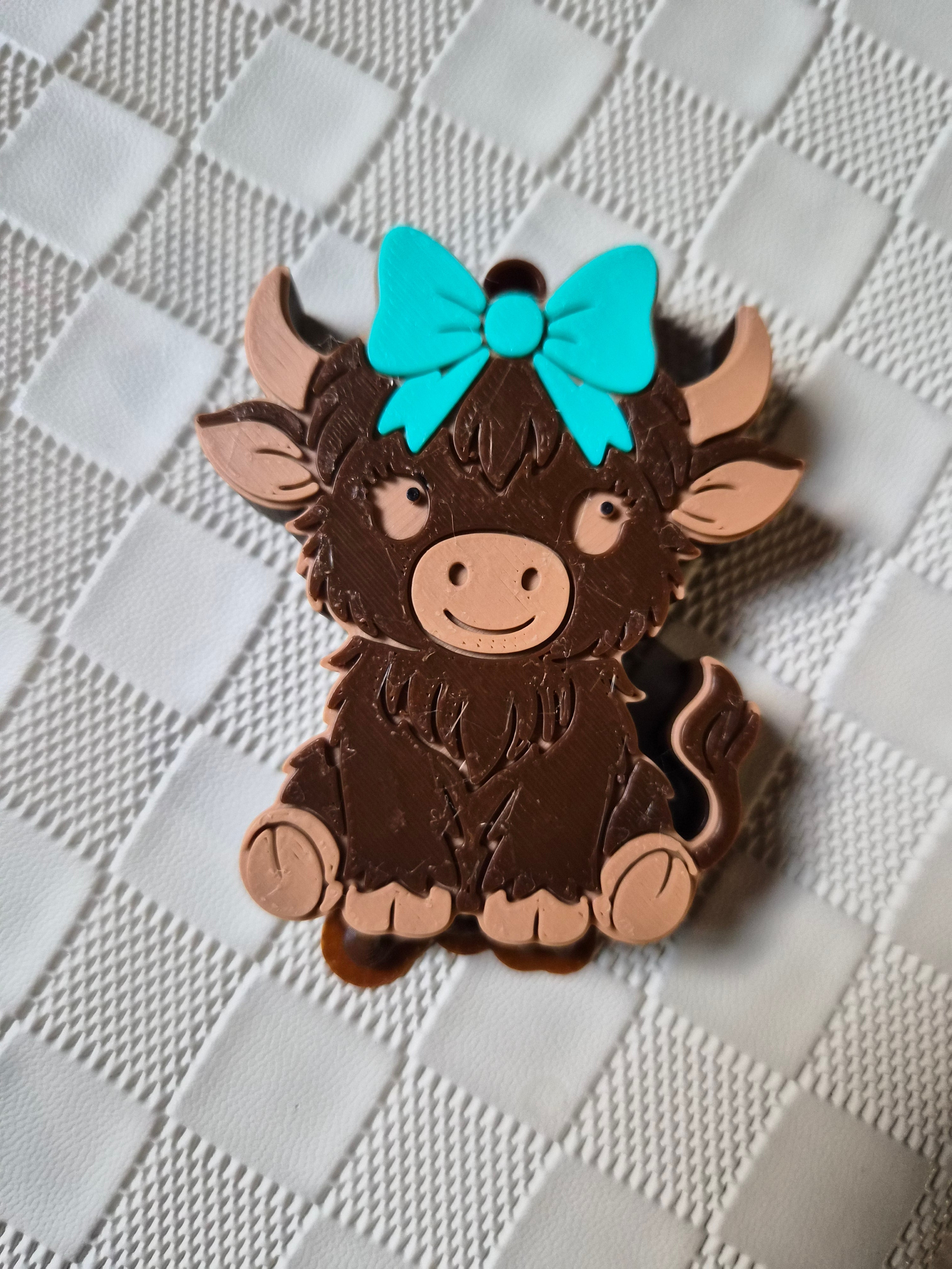 Highland Cow Can Opener Keychain | Western theme