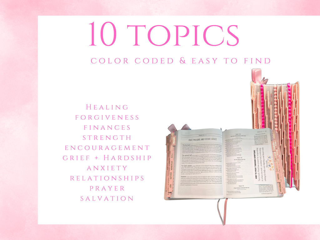 Women's "The Jesus Bible" Artist Edition, ESV Loaded | Pink Soft Cover with Pink Tabs and pompom ribbon