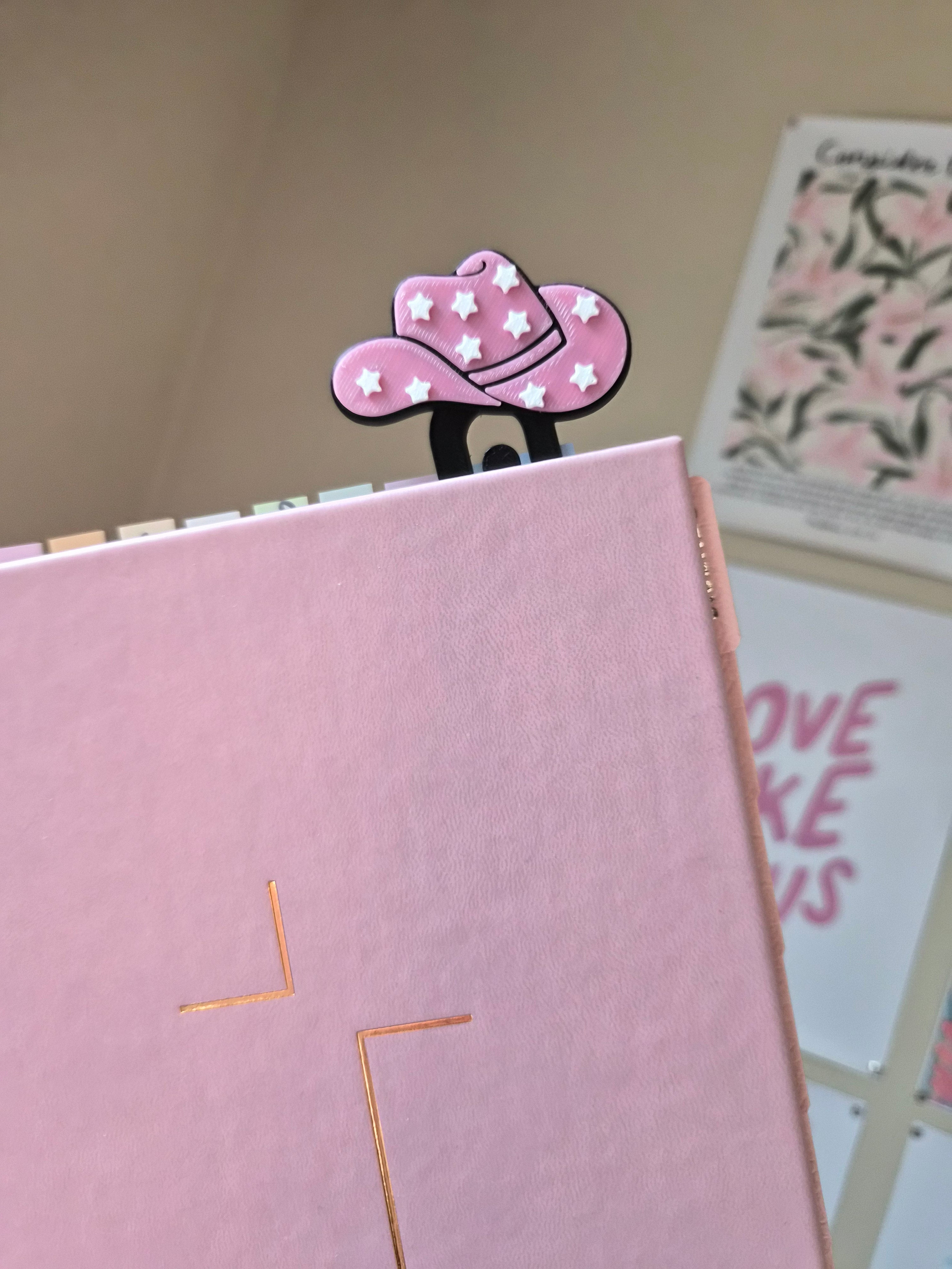 Cowgirl Hat Jumbo Paperclip | Western Theme Stationary