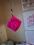Pink Camera Keychain
