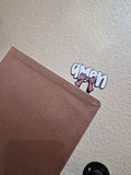 Amen and Bow Jumbo Paperclip |  Faith Theme Stationary