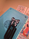 Cow Print Bow Black and White Jumbo Paperclip |  Faith and Western Theme Stationary
