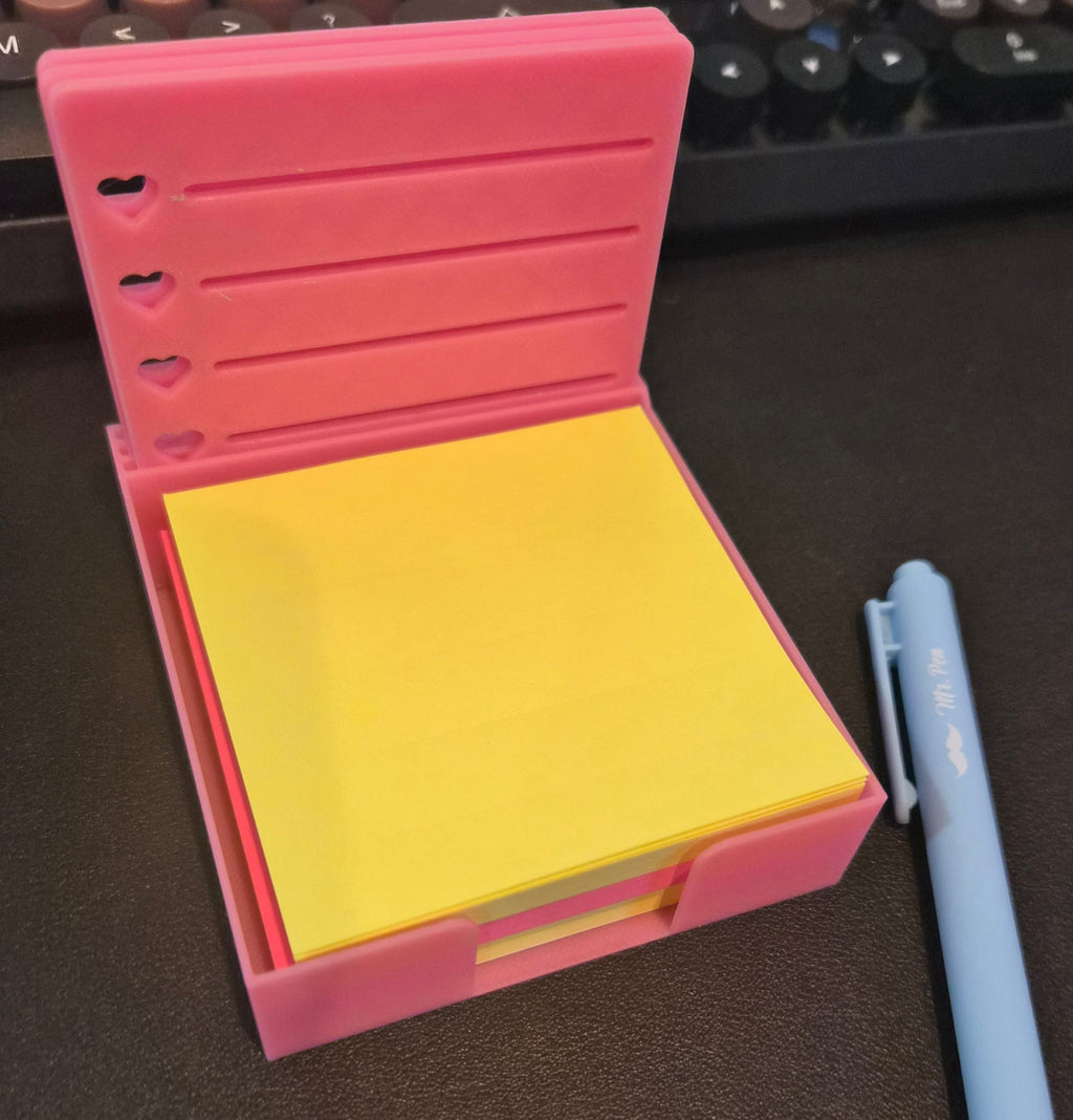 Pink Sticky Note Stencil Set