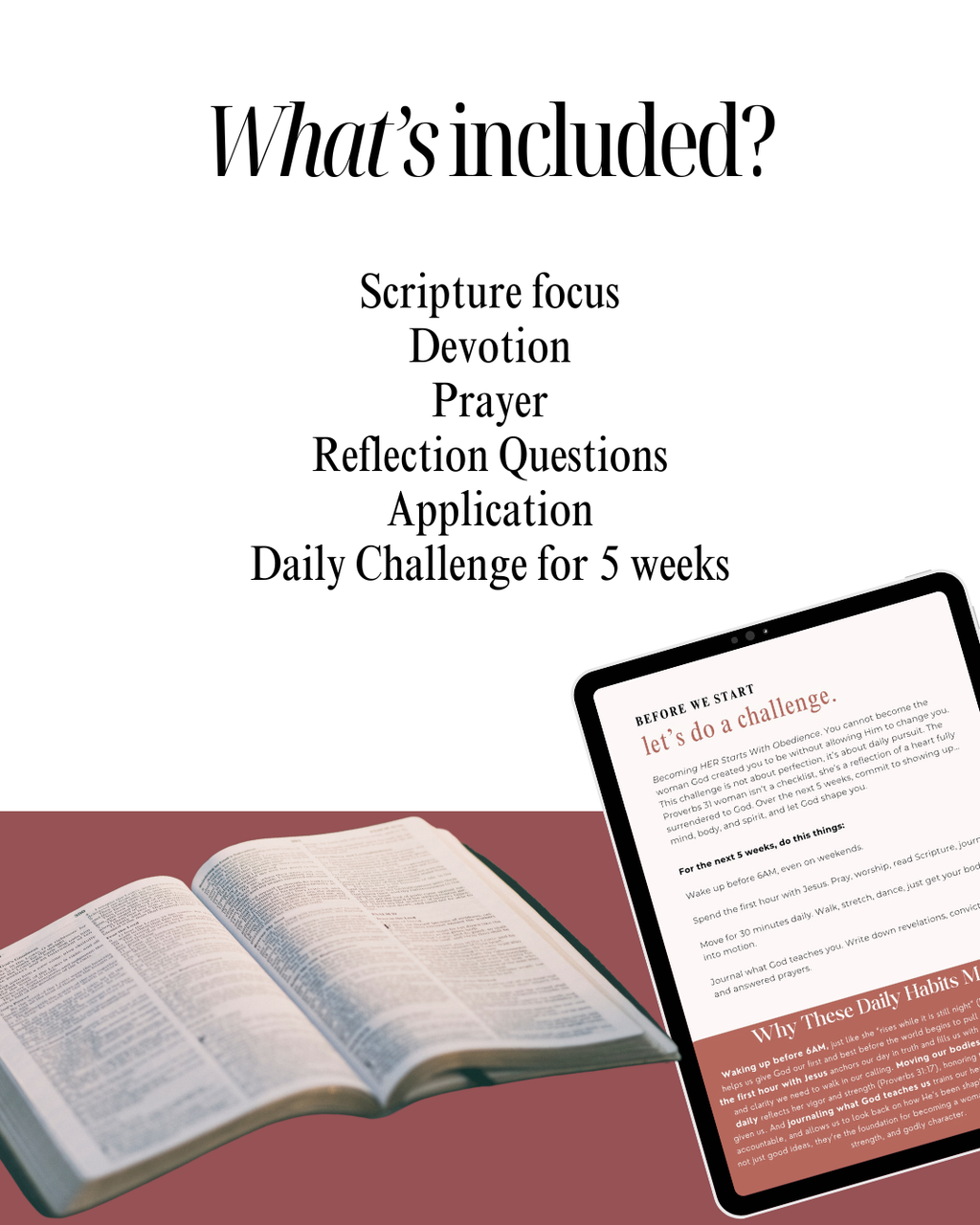 Proverbs 31 Woman: 5-Week Bible Study Challenge (Digital Download PDF) | Devotional Study for Women