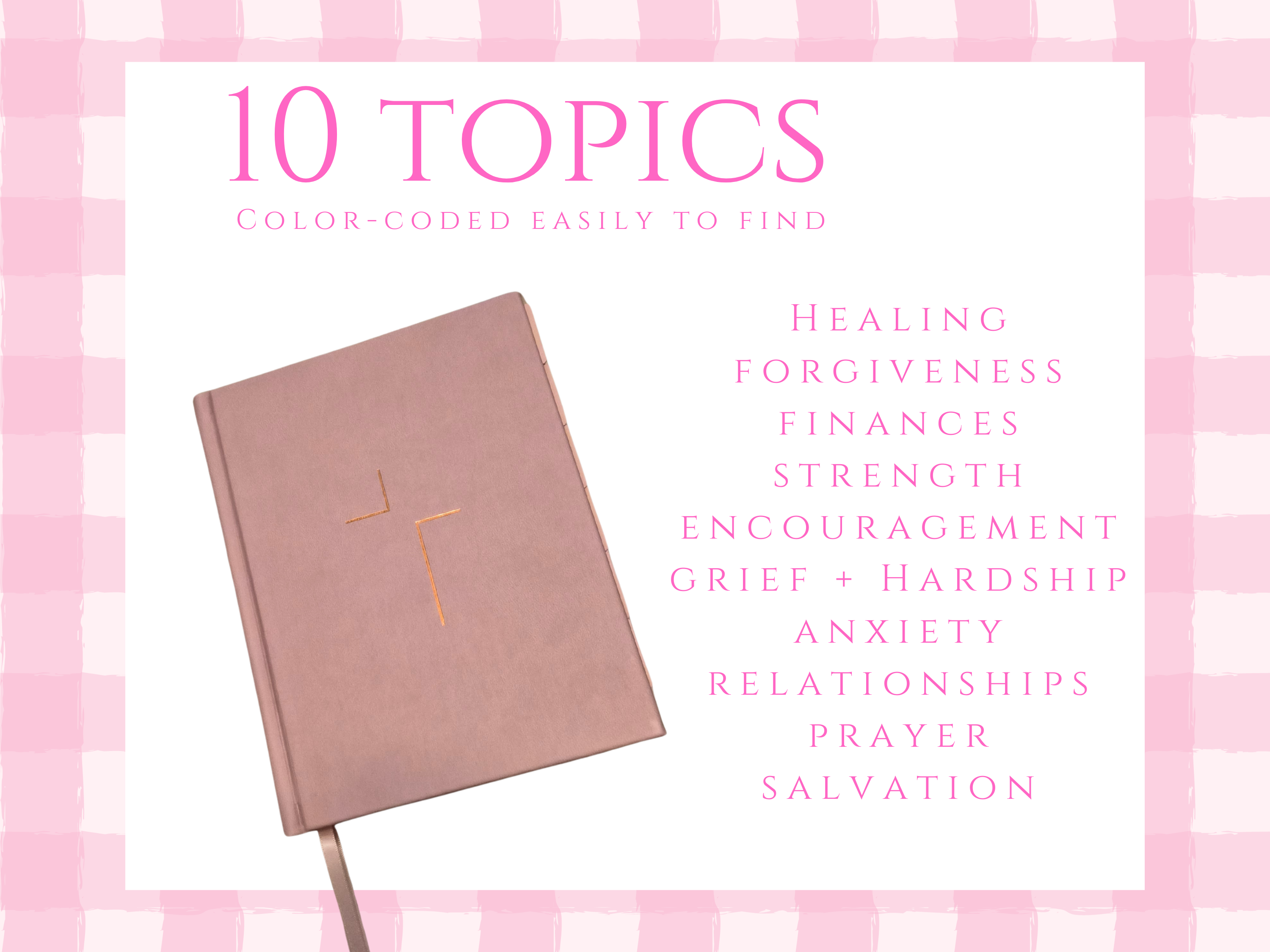 Womens "The Jesus Bible" NIV or ESV Loaded | Pink Hardcover with Tabs & PomPom Ribbon