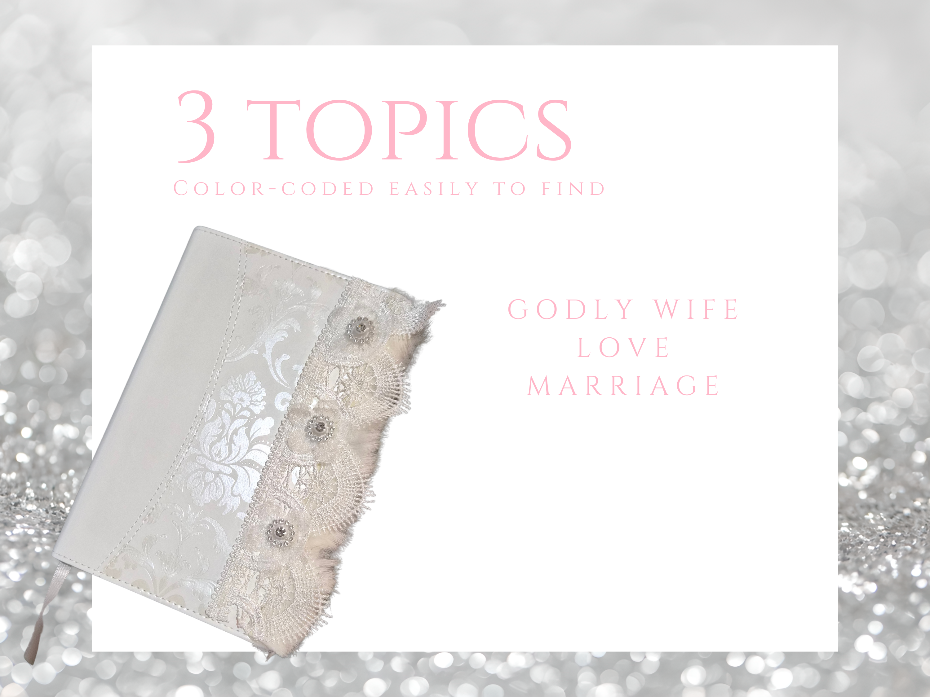 Women's Bridal Bible | CSB | With pearls and Lace | Bridal Gift