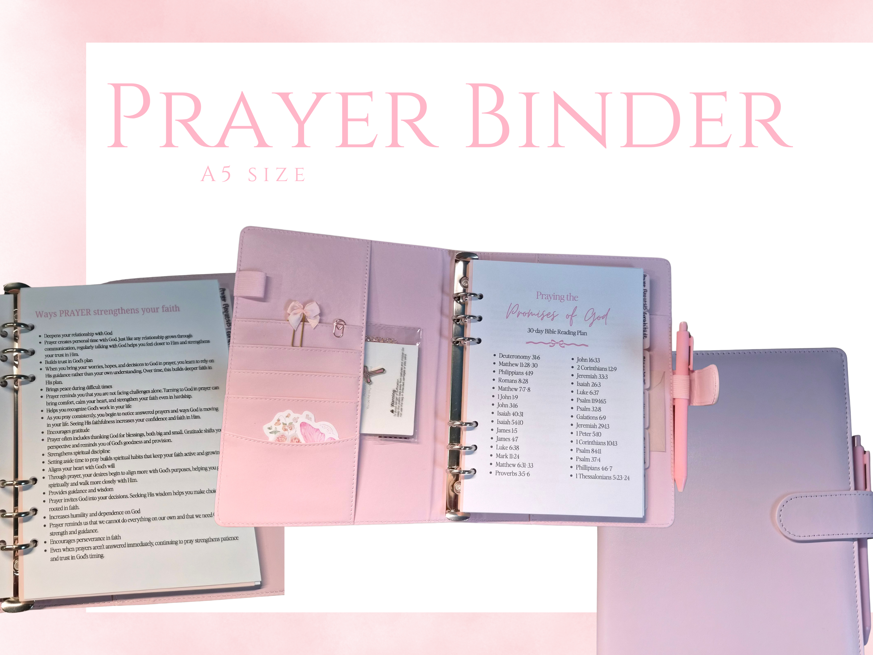 Soft Pink Prayer Binder – XL Creative Shop