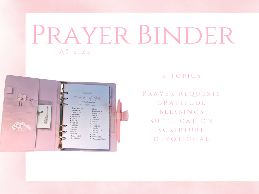 Soft Pink Prayer Binder