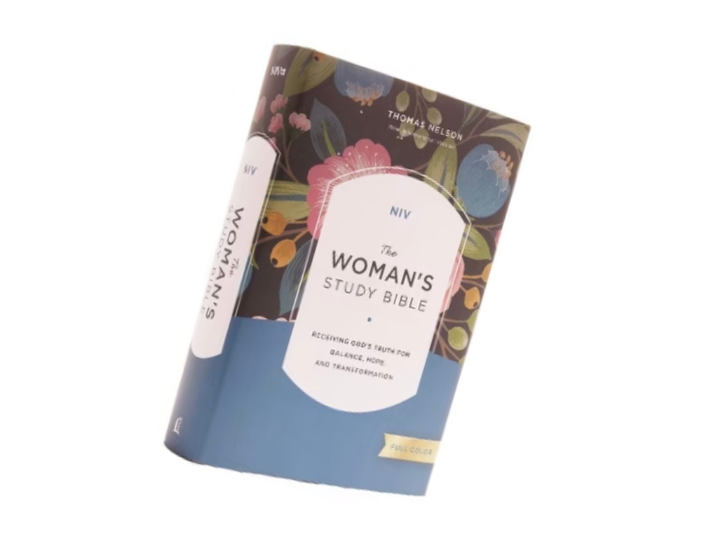 Women's NIV Study Bible - Loaded | Floral Hard Cover with Pink Tabs and Pompom Ribbon